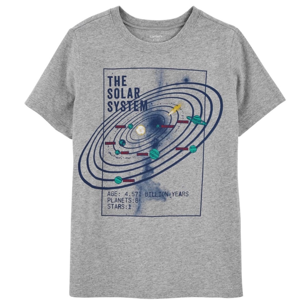 Carter’s Boys Solar System Planet Orbital Paths Tee Shirt